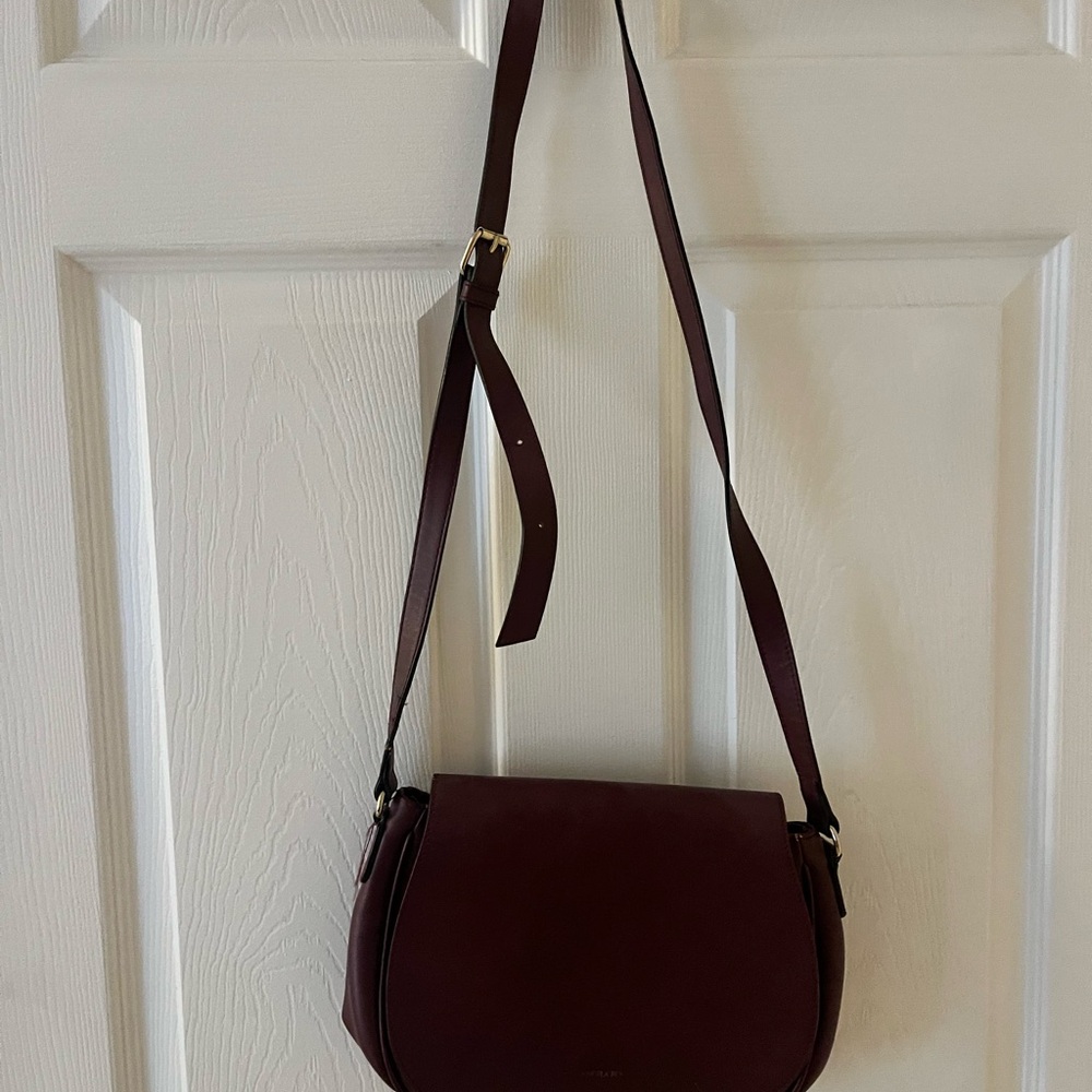 Angela Roi bag/purse vegan leather burgundy